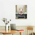 thumbnail image 2 of Nawypu Pink Pig Bathroom Wall Art:Cute Animal Framed for Bedroom,Living room,Kitchen and Bathroom, 2 of 4