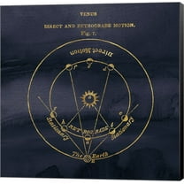 Geography of the Heavens IX Blue Gold by Wild Apple Portfolio, Canvas Wall Art