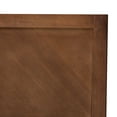thumbnail image 4 of Baxton Studio Terrian Classic and Traditional Ash Walnut Finished Wood Queen Size Headboard, 4 of 8