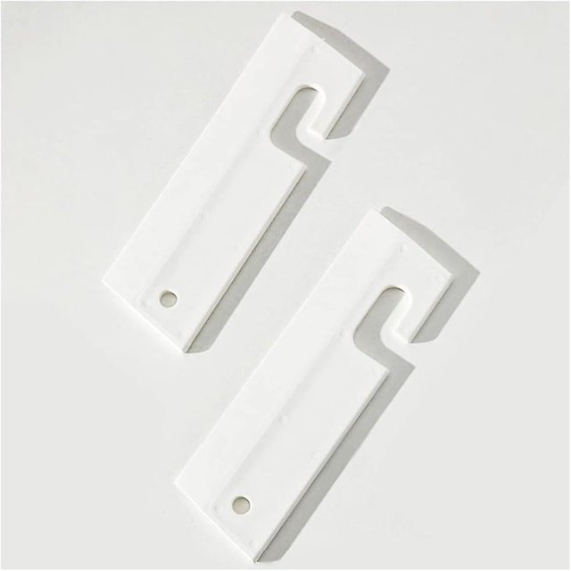 Escobilla de goma para ducha multiusos de silicona, escobilla de goma portátil sin rayas con gancho (blanco)