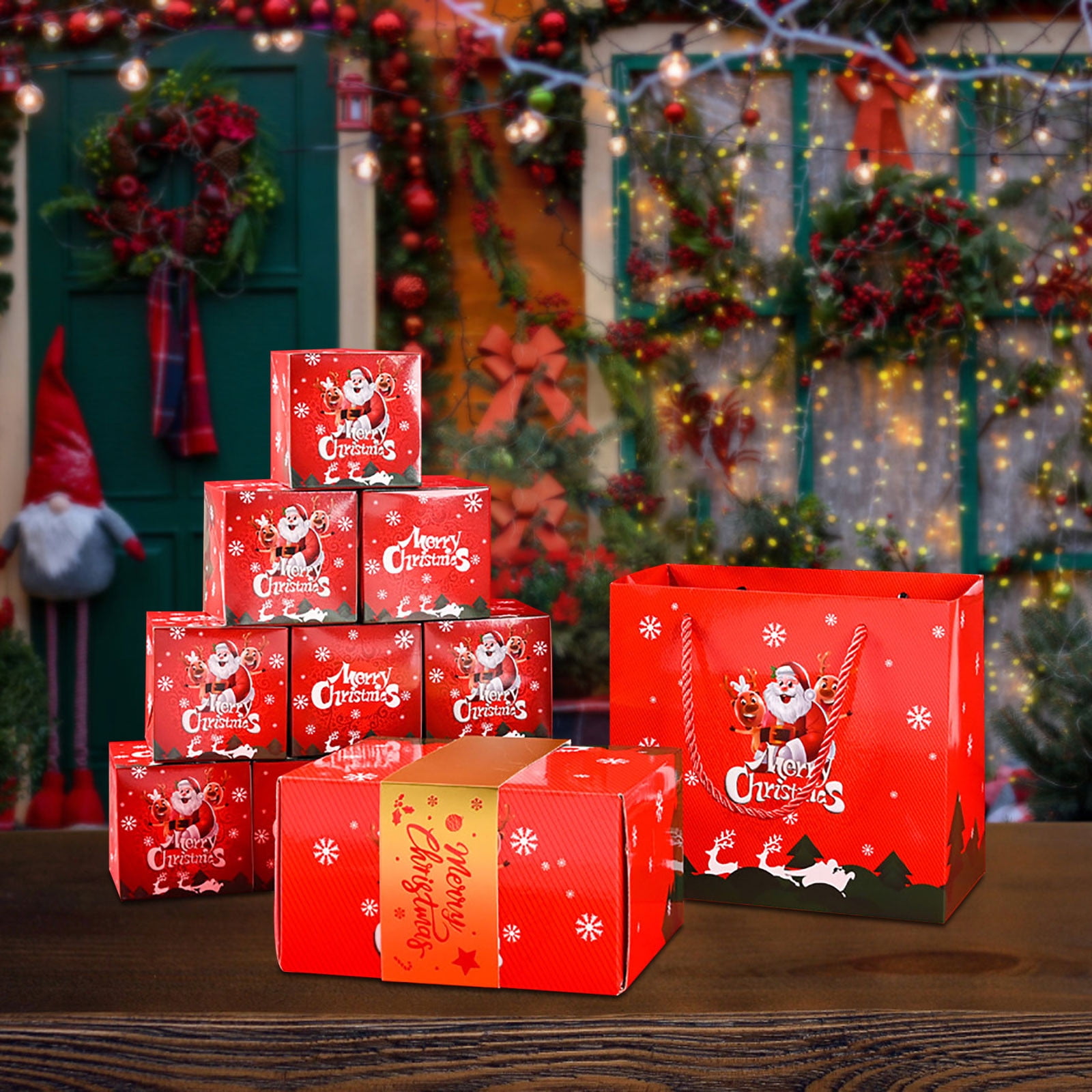 Birdeem Christmas Gift Boxes, Christmas Boxes for Gifts, Merry