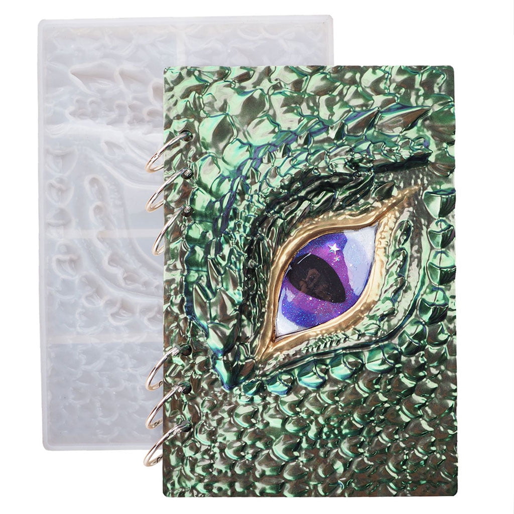 Dragon Eye Notebook Cover Epoxy Resin Casting Mold Silicone Book for Case Mo