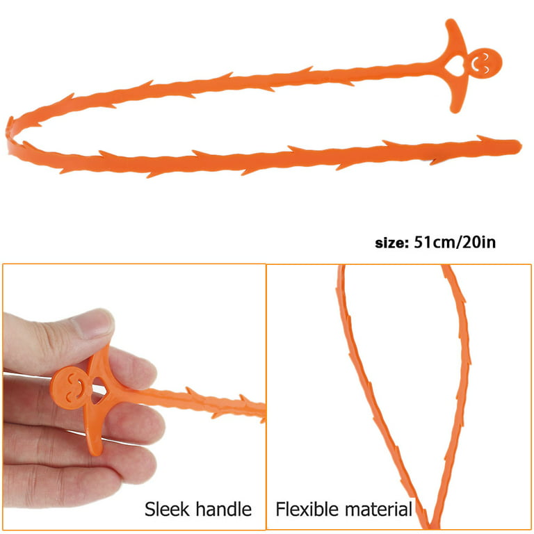 Simple Craft 20-Inch Plumbing Snake Drain Clog Remover - 5 Pack - Orange, 5  - Harris Teeter