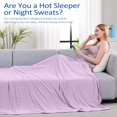 thumbnail image 5 of Cooling Blanket, Summer Cooling Blankets for Hot Sleepers, Arc-Chill Q-Max>0.5 Cool Fiber, Oeko-TEX 100% Certified, Soft, Breathable, Double-Side Bed Throw,Keep Cool for Adults Kids 50"x70", 5 of 5