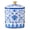 blue and white, variant on Sealed Ceramic Container For Tea And Salt Storage Candy Canister with Lid Multifunctional Kitchen Cooking Tool