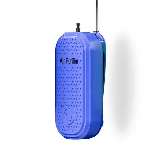 Kearding Ambientador para collar, 1W, recargable por USB, generador de iones negativos para colgar en el cuello, Clip trasero de bajo ruido, Type2 NO2