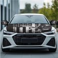 thumbnail image 2 of Yuyamidu Black American Flag Car Front Hood Cover Eagle Hood Covers for Cars Sedans Fashion Vehicle Rear View Mirror Protective Cover Auto Side View Mirror Cover, 3 PCS, 2 of 7
