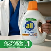 all free clear Liquid Laundry Detergent, Oxi, 88oz, 49 Loads