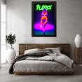 thumbnail image 3 of Stephen Chambers 23x32 Black Modern Wood Framed Wall Art Titled - Neon Venus 29, 3 of 6