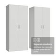 thumbnail image 5 of Madesa 4 Doors Storage Cabinet with Ample Shelves Space 63"L Utility Armoire Closet  Entryway and Bedroom Organization Unit - White, 5 of 10