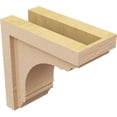 thumbnail image 5 of 5"W x 10"D x 10"H Classic Warren Rough Cedar Woodgrain TimberThane Corbel, Primed Tan, 5 of 6