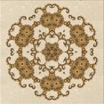 thumbnail image 1 of Ahgly Company Machine Washable Indoor Square Transitional Golden Blonde Gold Area Rugs, 6' Square, 1 of 7