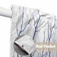 thumbnail image 4 of Navy Blue Branches Swag Curtains for Kitchen/Bedroom/Living Room, Modern Abstract Art Forest Silhouettes Scalloped Curtains 63 Inch Long, Window Swag Topper Curtains Valances 2 Panels Set 36"x63", 4 of 8
