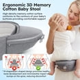 thumbnail image 3 of Portabebés Bear, portabebés 6 en 1 para recién nacidos y niños pequeños con asiento para la cadera (posición ergonómica M) para bebés de 3 a 36 meses/7 a 44 libras, tamaño ajustable para un mejor sopo, 3 of 5