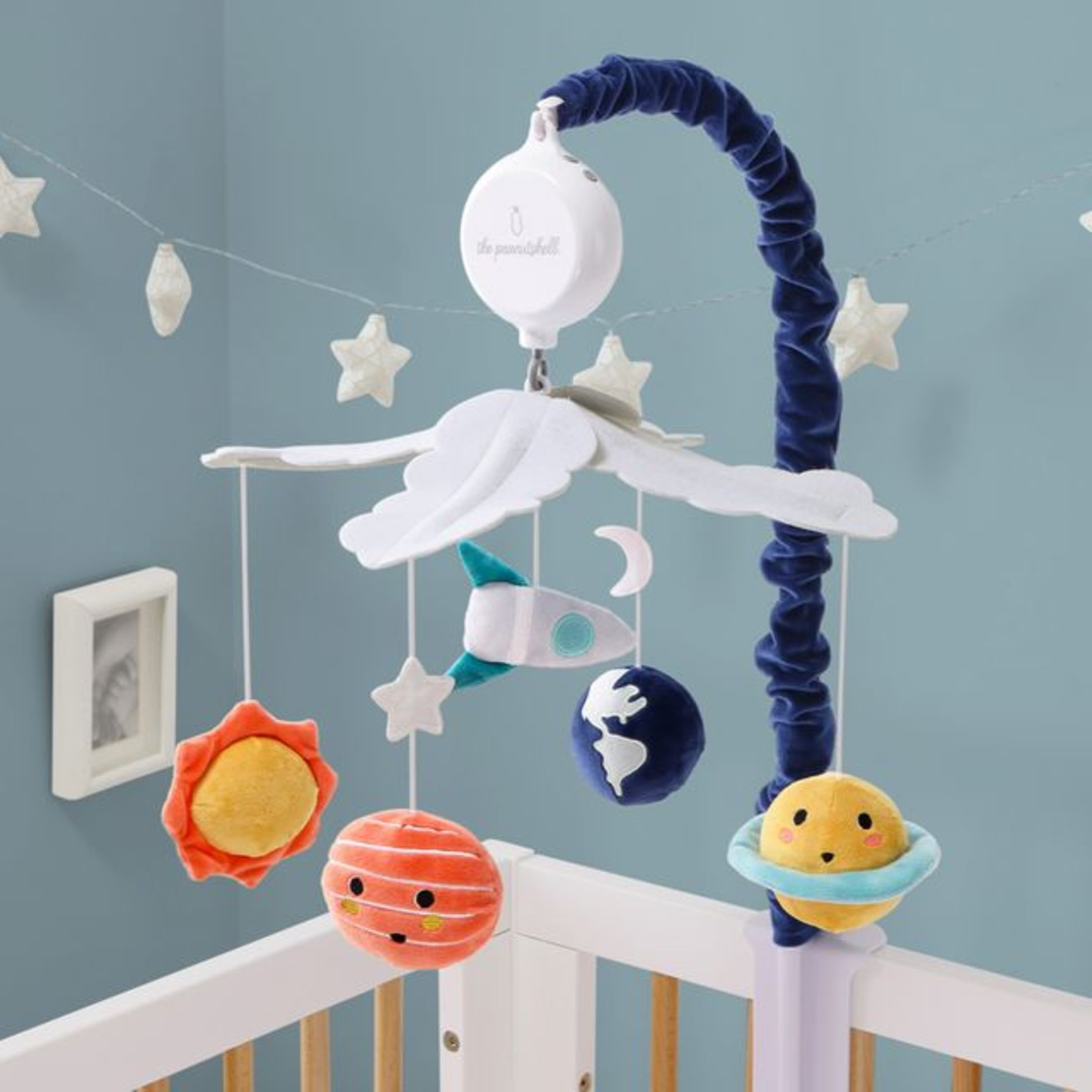 The Peanutshell Spectacular Space Baby Musical Crib Mobile, 12 Lullabies