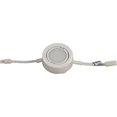 thumbnail image 2 of 3 LED Puck Light Kit – White Cover with Cool White Light (6,000k) - Under Cabinet and Furniture - 120v/110v - Dimmable - Line-voltage (No Transformer Needed) (Cool White Light / White Cover 3 Pack), 2 of 4