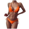 thumbnail image 1 of Womens Swimsuit One Piece Womens Sexy High Breast Contrast Gradient Split Bikini Set Piece Swimsuit, 1 of 6