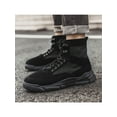 thumbnail image 6 of Fangasis Mens Hiking Boot Non-Slip Work Boots Waterproof Ankle Booties Outdoor Rubber Sole Warm Shoe Black 8.5, 6 of 9