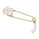 thumbnail image 3 of Broche de chal con forma de gato, imperdible, pin de solapa, insignia para vestido de fiesta, joyería decorativa Blanco, 3 of 7