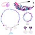 thumbnail image 1 of Mermaid Jewelry Kit 1 Set Costume Accessory For Kids Assorted Color Lightweight Design 6Pcs, 1 of 2