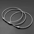 thumbnail image 5 of Stainless Steel 20cm Wire Keychain Cable Key Ring (50pcs), 5 of 8