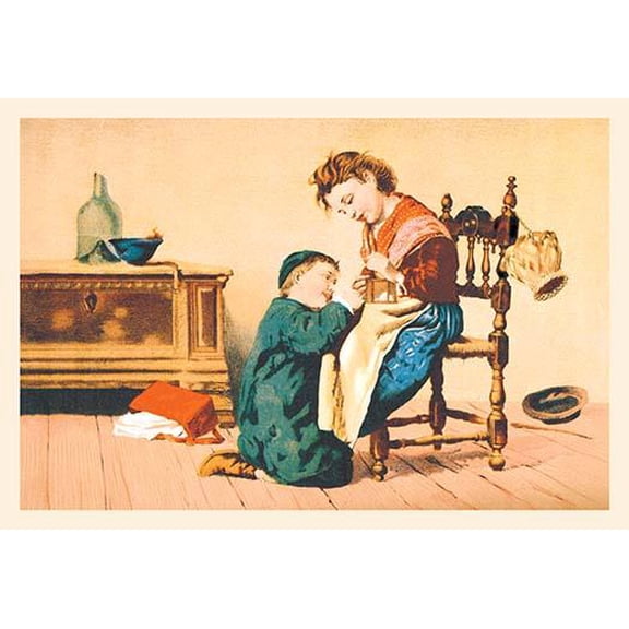 A Little Tease-Fine Art Canvas Print (20" x 30")