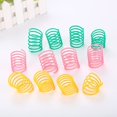 thumbnail image 2 of IGUOHAO Pet Wide Plastic Colorful Springs Cat Toys for Cat Kitten Pets (Random Color) (10pcs), 2 of 9