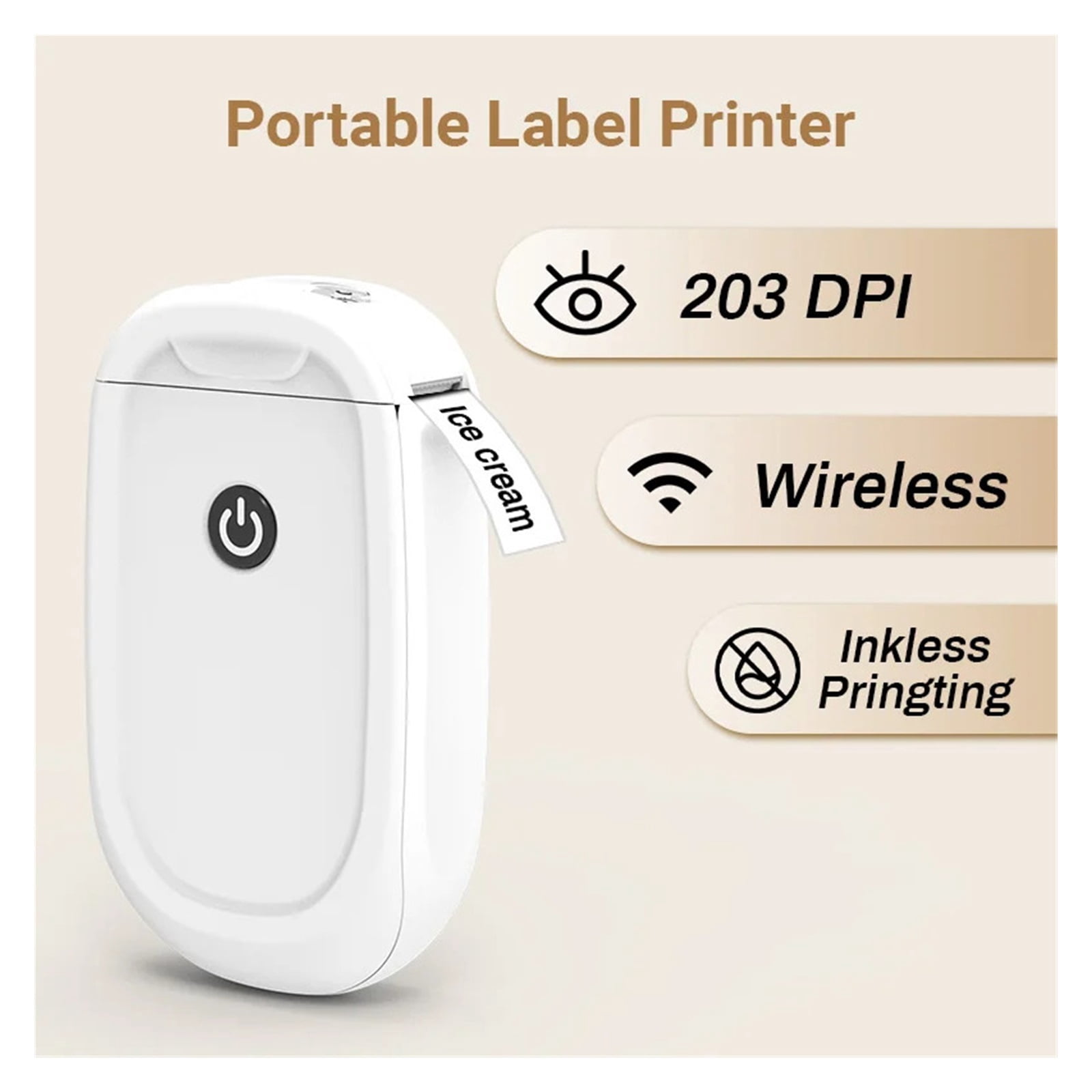 Portable Pocket Thermal Printer Mini Wireless Bluetooth Label Maker Inkless Printer for Birthday