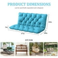 thumbnail image 3 of Kimunuk Outdoor Porch Swing Cushion, 47" X 40" X 5" Waterproof Bench Chair Replacement Cushion with 6 Ties for Patio, Lake Blue, 3 of 7