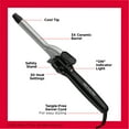 Revlon Perfect Heat 3/4" Triple Ceramic Curling Iron, Black