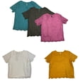 thumbnail image 2 of Philosophy Women's Short Sleeve Scoop Neck Lace Top W/ Lining, 2 of 3
