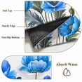 thumbnail image 5 of Watercolor Plant Area Rugs 3x5 ft Blue Poppy Floral Decoration Washable Rug Non Slip Indoor Carpet Absorbent Floor Mat for Living Room Bedroom Dining Room, 5 of 9