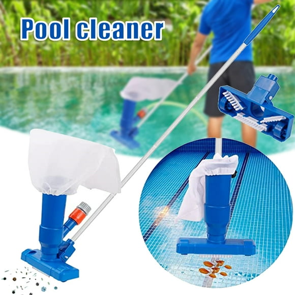 VALINK Aspirateur de Piscine avec Brosse Mini Aspirateur Portable Accessoires de Nettoyage de Piscine avec 5 Sections