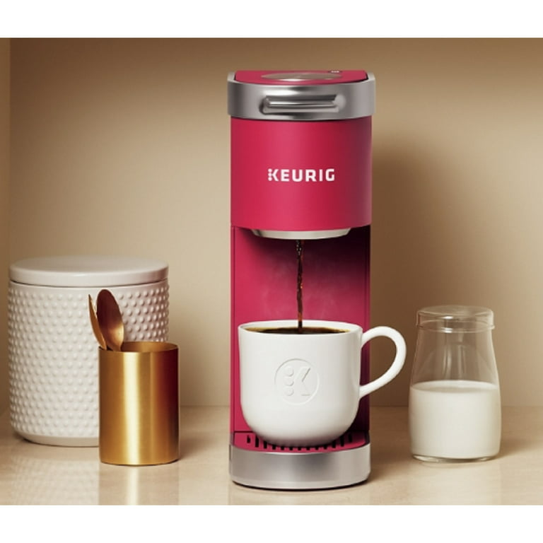 Keurig K-Mini Plus Maker Single Serve K-Cup Pod Coffee Brewer, Comes with 6  to 12 Oz. Brew Size, Storage, and Travel Mug Friendly, Cardinal Red 