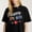 Black-3, variant on Colorful Apple and Pencil Graphic For Women Happy First Day of School Casual Tee print T Shirt