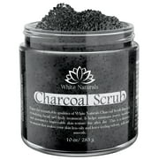 Activated Charcoal Scrub By White Naturals: Face &Body scrub, Reduces Wrinkles, Blackheads & Acne Scars, Natural Skin Care, Face Cleanser, Pure Scrub For Skin Exfoliation And Detox