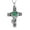 Green, variant on Cross Necklace December Birthstone Necklace for Ashes of Loved One Cremation Jewelry for Ashes Holder Urn Pendants with Chain