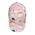 thumbnail image 4 of Naloa Original Classic Low Profile Hat Men Women Baseball Cap Dad Hat Adjustable Unconstructed Cute Sushi Print Cap, 4 of 9