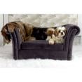 thumbnail image 2 of Lit pour Animaux en Velours Gris Teckel, 2 of 8
