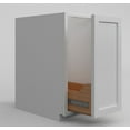 thumbnail image 2 of Snow White Inset Shaker Trash Can Pull Out Base Cabinet 18", 2 of 8