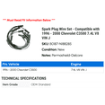 thumbnail image 2 of Spark Plug Wire Set - Compatible with 1996 - 2000 Chevy C3500 7.4L V8 VIN J 1997 1998 1999, 2 of 2