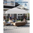 thumbnail image 4 of AIKKYS 10x10 FT Pop Up Canopy Tent with Slant Legs and Carrying Bag,Easy Setup Outdoor Portable Gazebo Shelter for Patio,Garden,Beach,White, 4 of 8