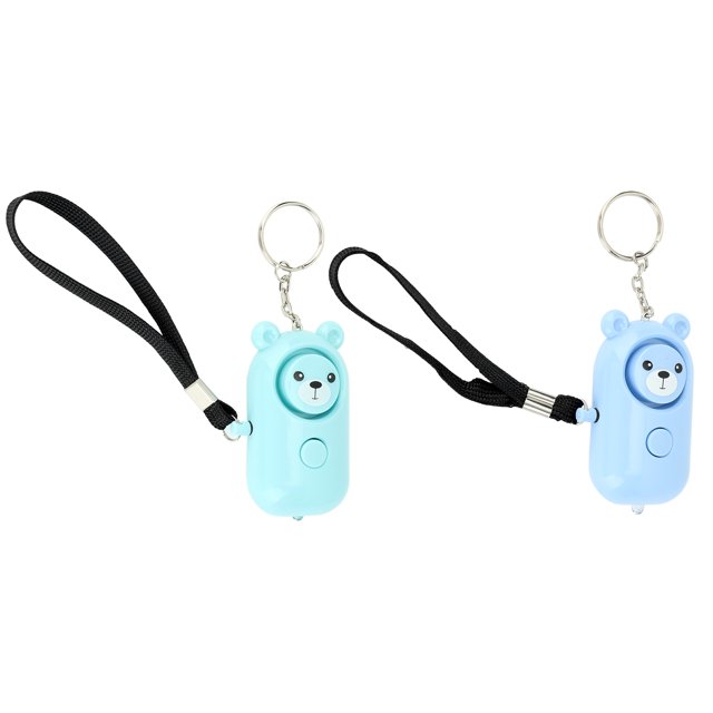 2 Alarmas de Seguridad Estilo Oso Alarmas de Emergencia Llavero Alarma de Seguridad Personal Llavero Dispositivos de Protección para Mujeres Niñas Niños Ancianos ANGGREK Otros