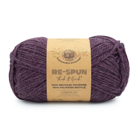 Lion Brand Yarn Re-spun T&Q Cosmos 843-146AI Recycled Super Bulky 223yd 12oz Yarn