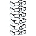 thumbnail image 1 of Gafas de lectura Boost Eyewear, paquete de 6, negras, +2.25 con funda, 1 of 8
