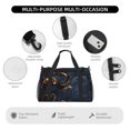 thumbnail image 4 of Disketp Elegant Gold Scrollwork Bolsa de Viaje Tipo Duffle, Bolso de Mano para Fin de Semana para Mujer, Bolsa de Gimnasio Ligera para Hombre, Esencial para Viajes, 4 of 7