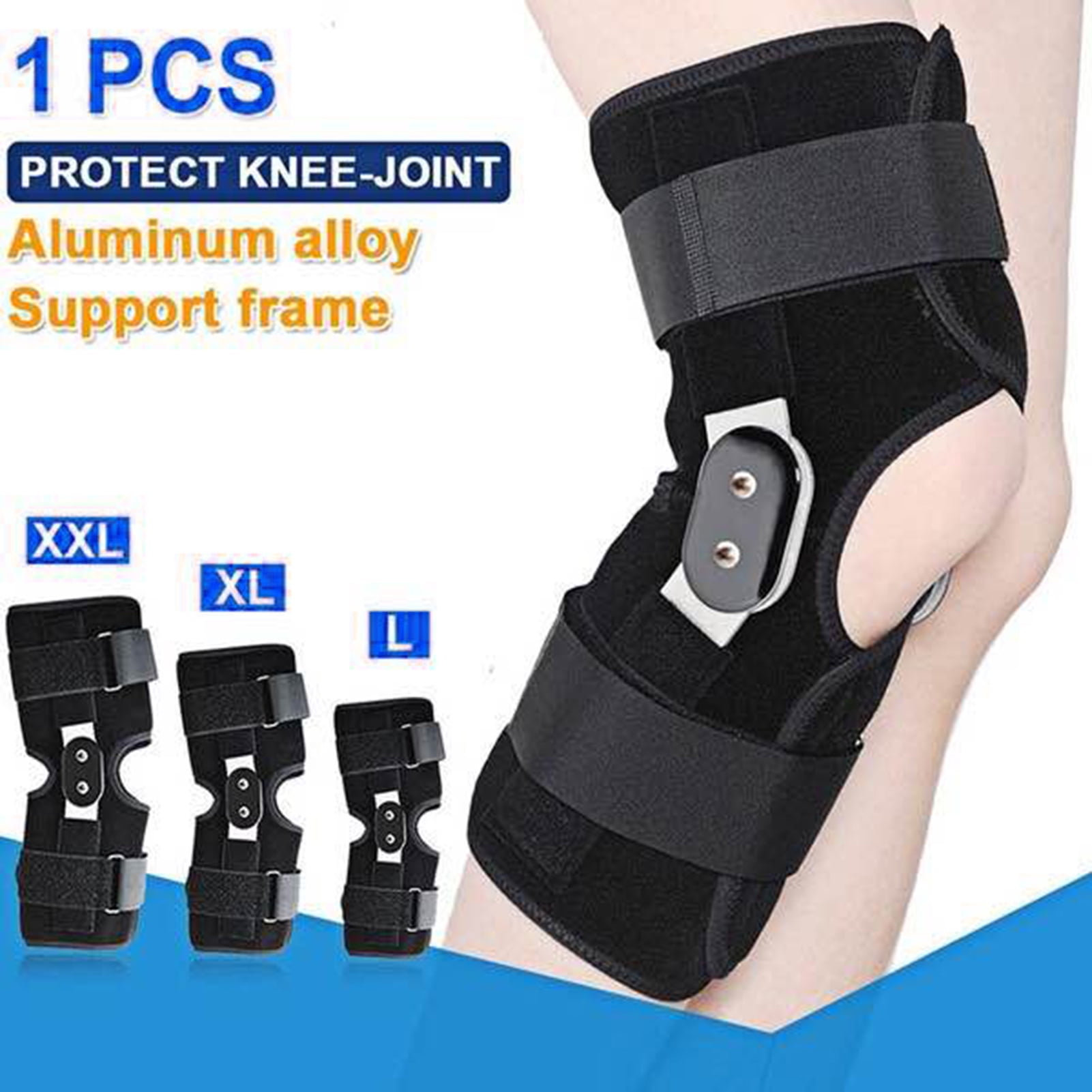 1Pc Neoprene Knee Sleeve Powerlifting Weightlifting Patella Support Brace M 