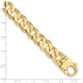 thumbnail image 2 of 10K Yellow Gold 11Mm Hand Polished Fancy Curb Link Bracelet (Width 11) (Length 8.25) - Jbsp, 2 of 5