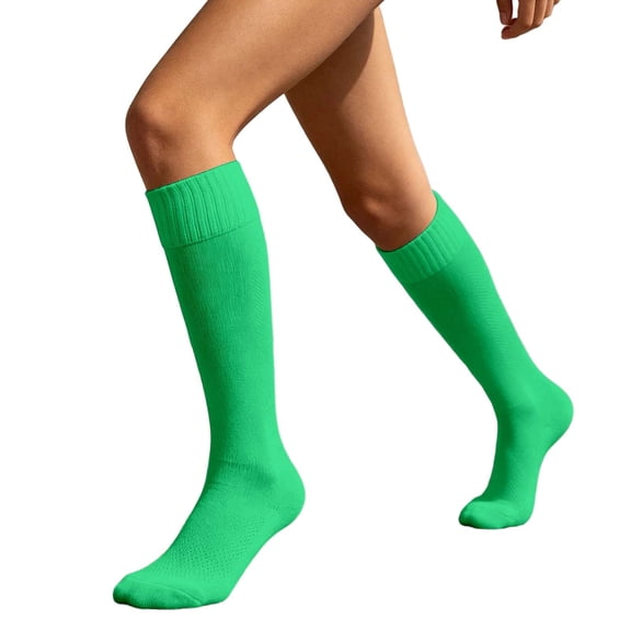 Daznico Women Ribbed Knee High Athletic Socks Breathable Stretch Arch Support Comfortable for Sports Game Daily Training Casual Outdoor Activities