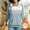 Light Blue, variant on Plus Size Hoodies for Women Color Block Hooded Sweatshirt Long Sleeve Zip-Up Basic Jersey Jacket with Pockets S-3XL